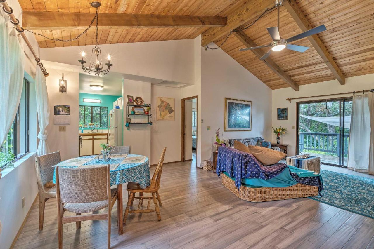 Peaceful Abode With Deck, 13 Mi To Black Sand Beach! Naalehu Exterior foto